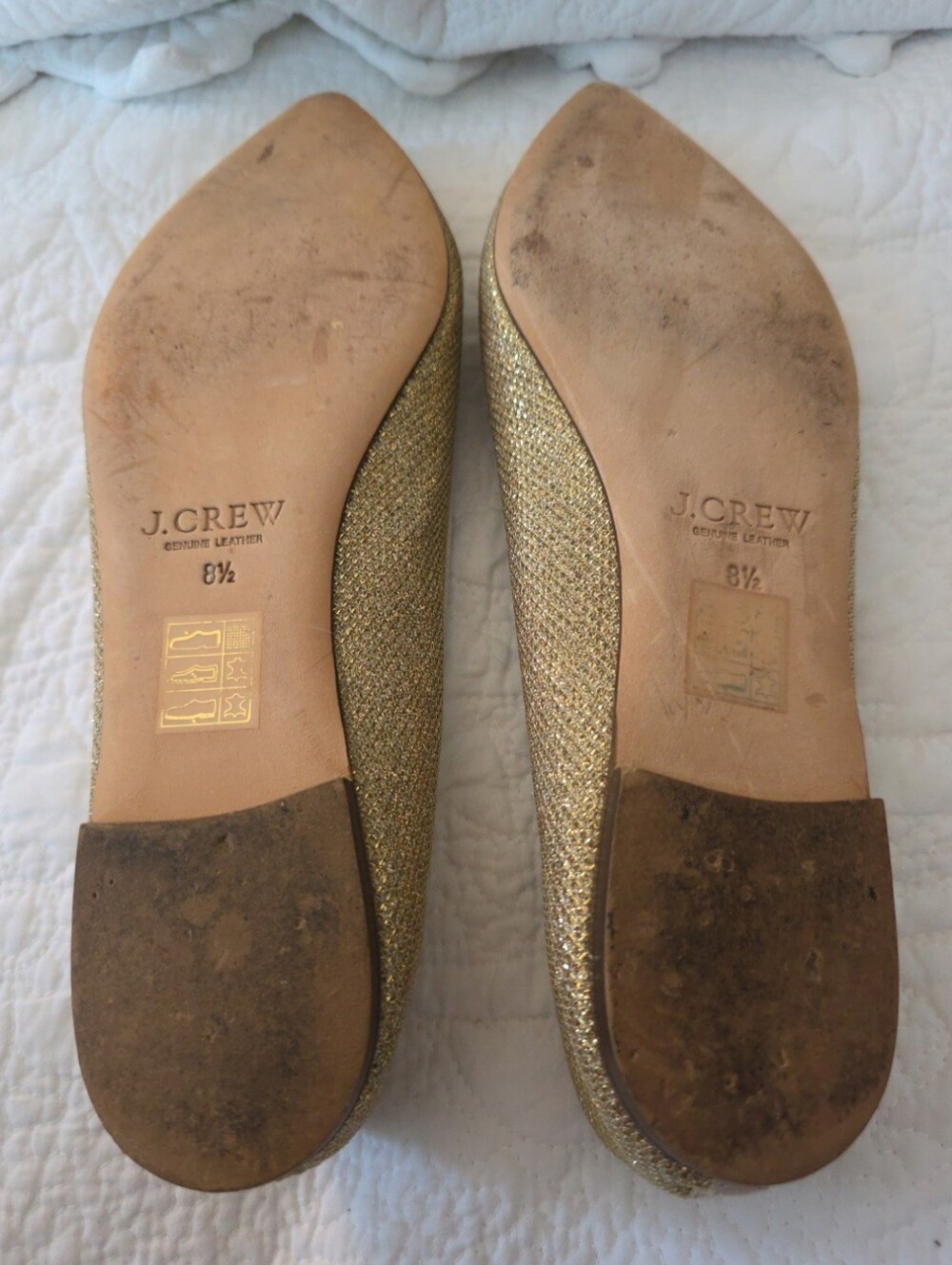 J. Crew Gold Metallic Flats - Picture 6 of 6